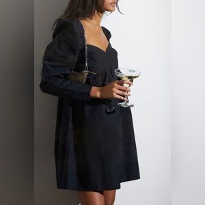 Oak + Fort Sweetheart Puff Sleeve Mini Dress